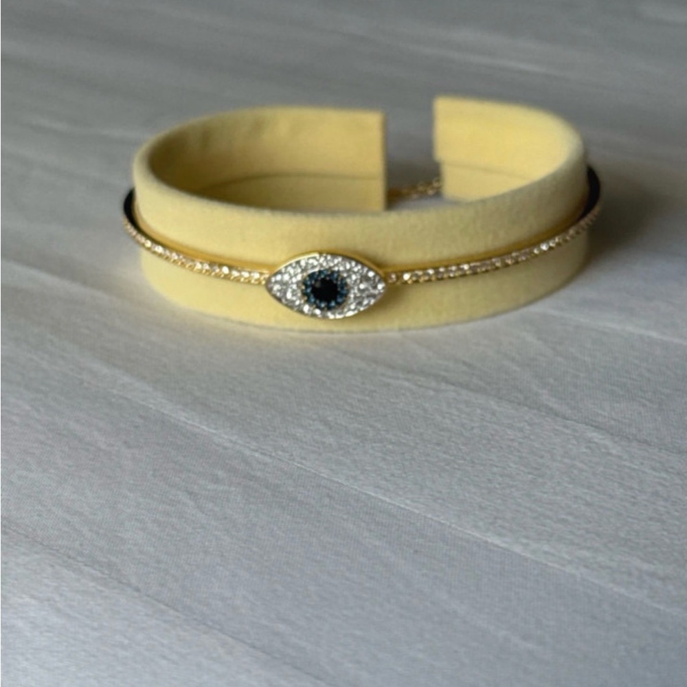 Swarovski Gold Bracelet with Eye Design